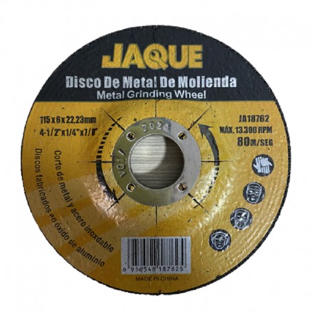 DISCO PARA DESBASTE METAL 4.5"